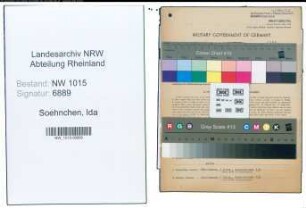 Entnazifizierung Ida Soehnchen , geb. 19.11.1869 (Haendlerin)