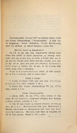 Skýrslur og reikníngar hins Íslenzka Bókmentafélags. 1886
