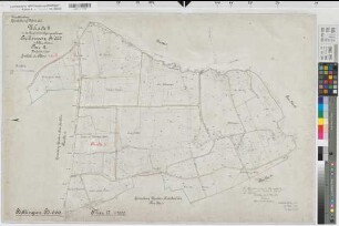 Voßwinkel (Arnsberg), Wimbern (Wickede), Zusammenlegung in der Feldmark Bellingsen und Wimbern, Urkarte 2 Voßwinkel Flur 17