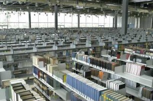 Bürogebäude; Freihandbereich : Sächsische Landesbibliothek - Staats- und Universitätsbibliothek Dresden, Bereichsbibliothek DrePunct. Freihandbereich
