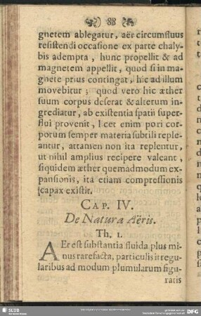 Cap. IV. De Natura Aeris