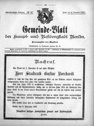 1897,47: No. 47, 14. November 1897