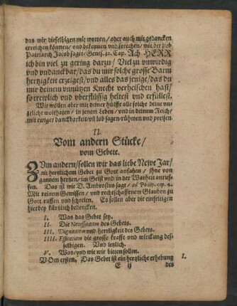 II. Vom andern Stücke/ vom Gebete.