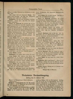 389-442, Dreizehnter Verhandlungstag: 13.2.1920