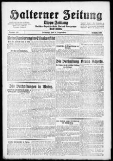 Halterner Zeitung. 1909-1933
