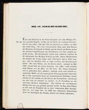 Die St. Sebalduskirche. [Taf. 36-40]