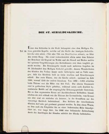 Die St. Sebalduskirche. [Taf. 36-40]