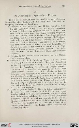 VII Die Michelangelo zugeschriebene Fortuna