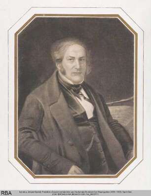 Porträt des Spezereienhändlers und Kantonrats Bernhard Carl Baumgartner (1801-1852)