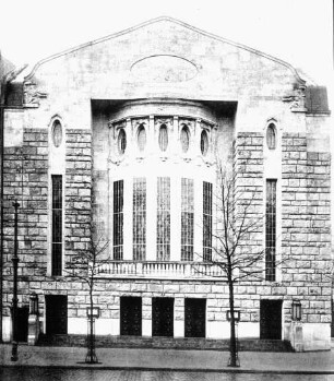 Berlin, Hebbel-Theater. Oskar Kaufmann, Sanmicheli Wolkenstein, Albert Weber
