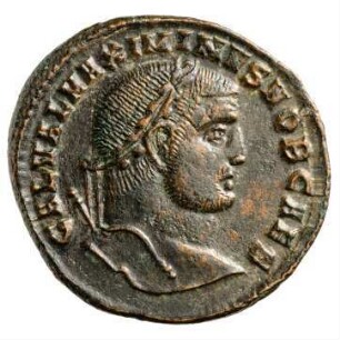 Münze, Follis, 308 - 309 n. Chr.