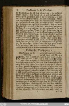 Geistreiche Danksagungen.