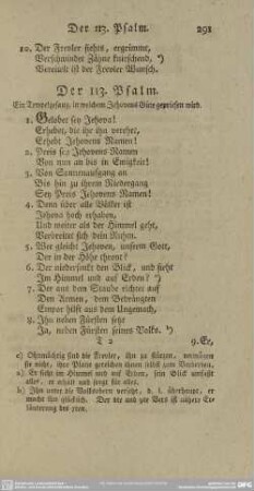 Der 113. Psalm