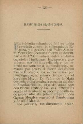 El Capitan Don Agustin Cepeda