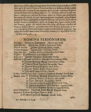 Nomina Personarum