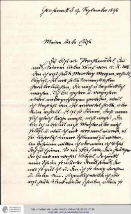 Brief vom 19.09.1898