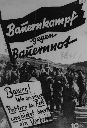 Collage von Fotografien von Kurt Beck zum Pächterkampf in Bermsgrün : Collage von Fotografien von Kurt Beck zum Pächterkampf in Bermsgrün, vermutlich Flugblatt zum Preis von 10 Pfennigen