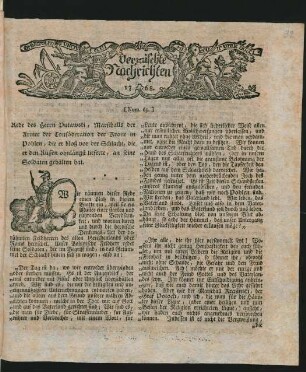 Vermischte Nachrichten Nr. 63 (1768)