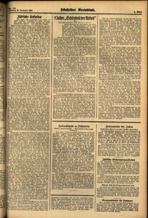 Zweite Ausgabe vom Mittwoch, den 30. November 1938.