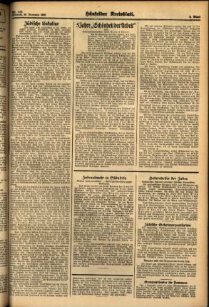 Zweite Ausgabe vom Mittwoch, den 30. November 1938.