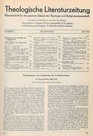 321-332 Überlegungen zur Geschichte des Urchristentums
