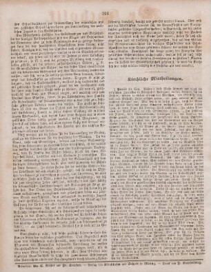 264 Kirchliche Mittheilungen