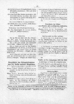 Verzeichnis der Kriegsteilnehmer aus der Reihe unserer Mitglieder