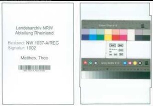 Entnazifizierung Theo Matthes , geb. 00.00.0000 (Amtsbeigeordneter)