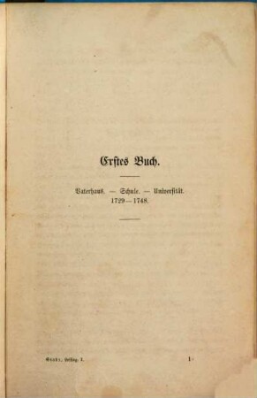 G. E. Lessing : sein Leben und seine Werke, 1