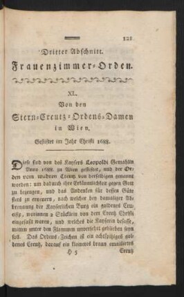 Dritter Abschnitt. Frauenzimmer-Orden.