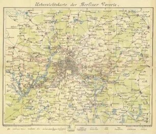 Uebersichtskarte der Berliner Vororte