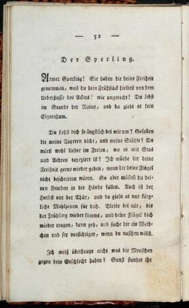 Der Sperling.