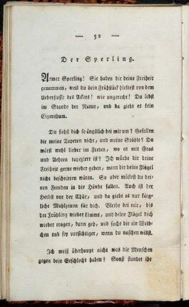 Der Sperling.