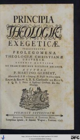 Principia Theologiae Exegeticae