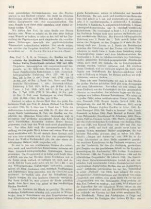 201-204 [Rezension] Quellen zur Geschichte des kirchlichen Unterrichts in der evangelischen Kirche Deutschlands zwischen 1530 und 1600