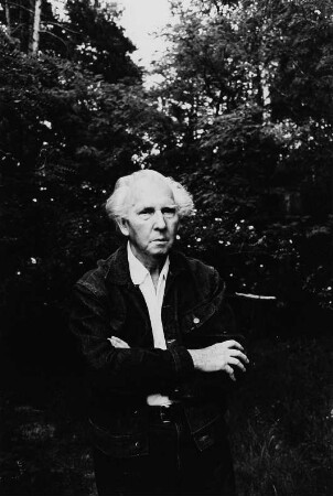 Der Lyriker Erich Arendt, aufgeommen in Wilhelmshorst