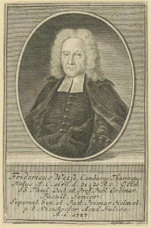 Bildnis des Fridericus Weise