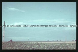 Flache Landschaft in der Ukraine
