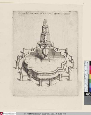 Fontana della Panettaria del Palazzo di S.Pietro di Vaticano