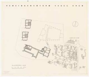 Gemeindezentrum, Berlin-Tegel: Vorentwurf Kellergeschoss 1:200