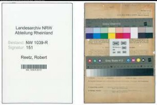 Entnazifizierung Robert Reetz , geb. 17.02.1891 (Landessekretaer)