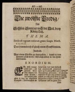 130-141, Die zwölffte Predig.