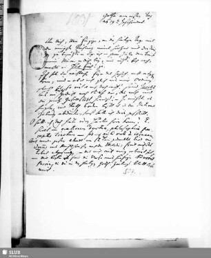 4,35: Briefe Fr. Döring an Böttiger 1801-1810 - Mscr.Dresd.h.37,4˚,Bd.35