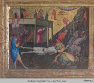 Marienkrönung mit Heiligen : Predella