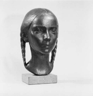 Porträtkopf Christine : Porträtkopf Christine. Bronze; Höhe 31 cm (1960; H. Steger). Eigentum des Künstlers