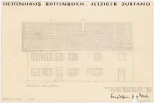 Hettenhaus, Rottenbuch: Ansicht von Süden 1:50