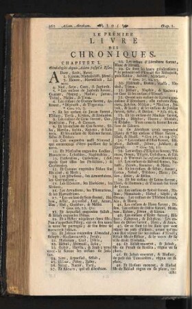 Les Prémier Livre Des Chroniques