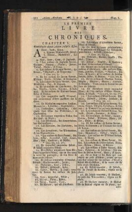 Les Prémier Livre Des Chroniques