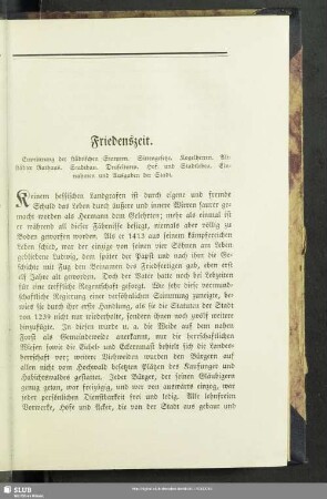 Friedenszeit