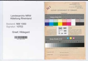 Entnazifizierung Hildegard Graef, geb. 12.12.1919 (Kaufm.Angestellte)